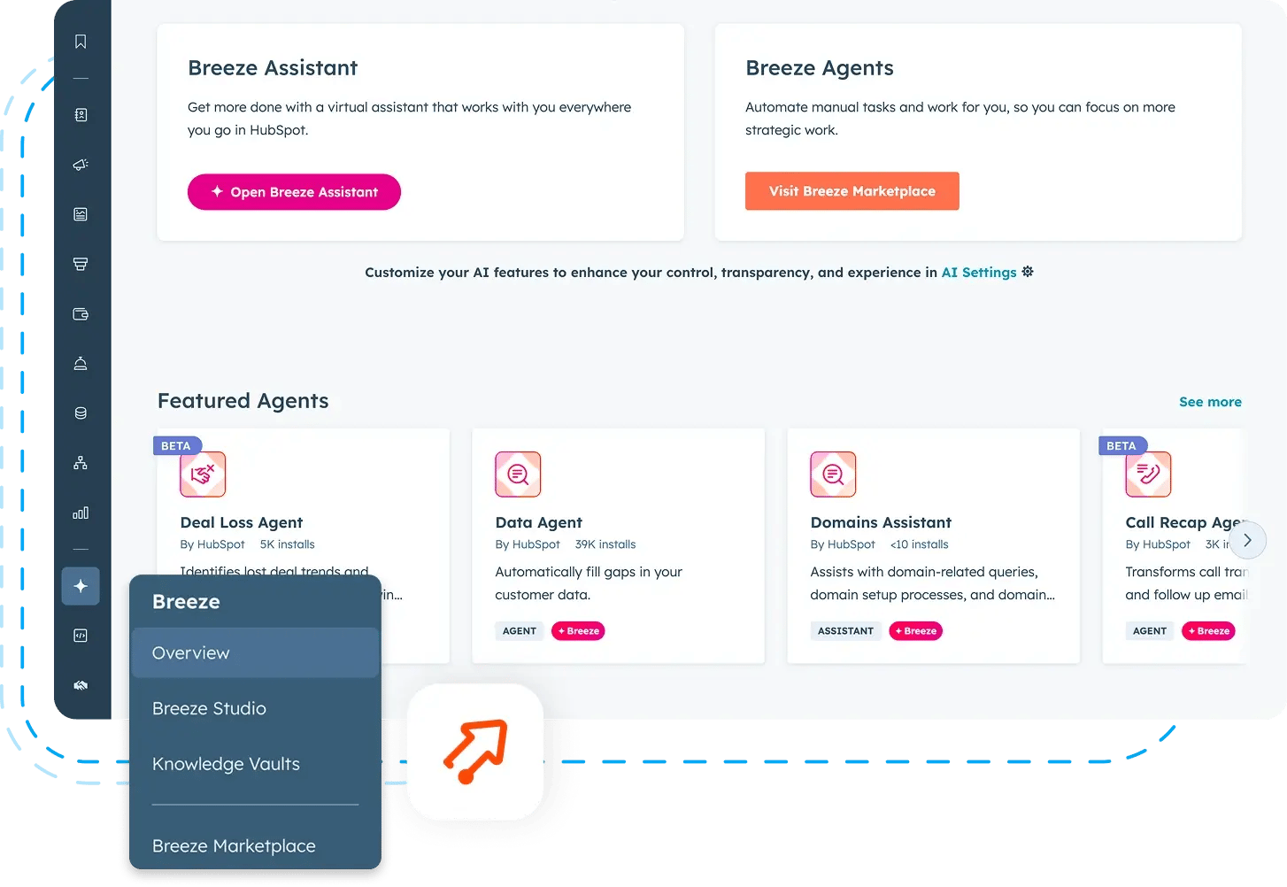 HubSpot AI tool : Breeze Assistant