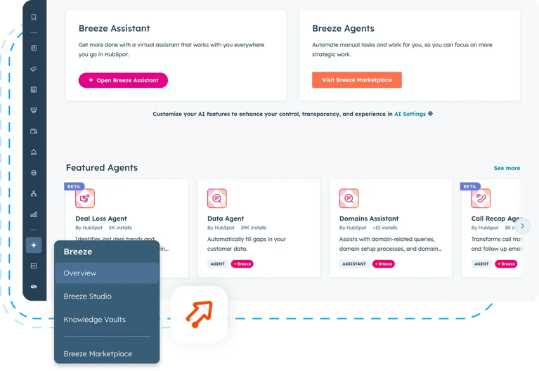 HubSpot AI tool : Breeze Assistant