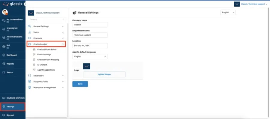 Start Building Your Own Chatbot Using Glassix 1024x450