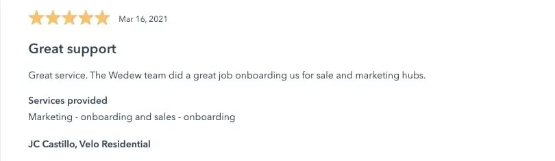 Velo Residential Feedback