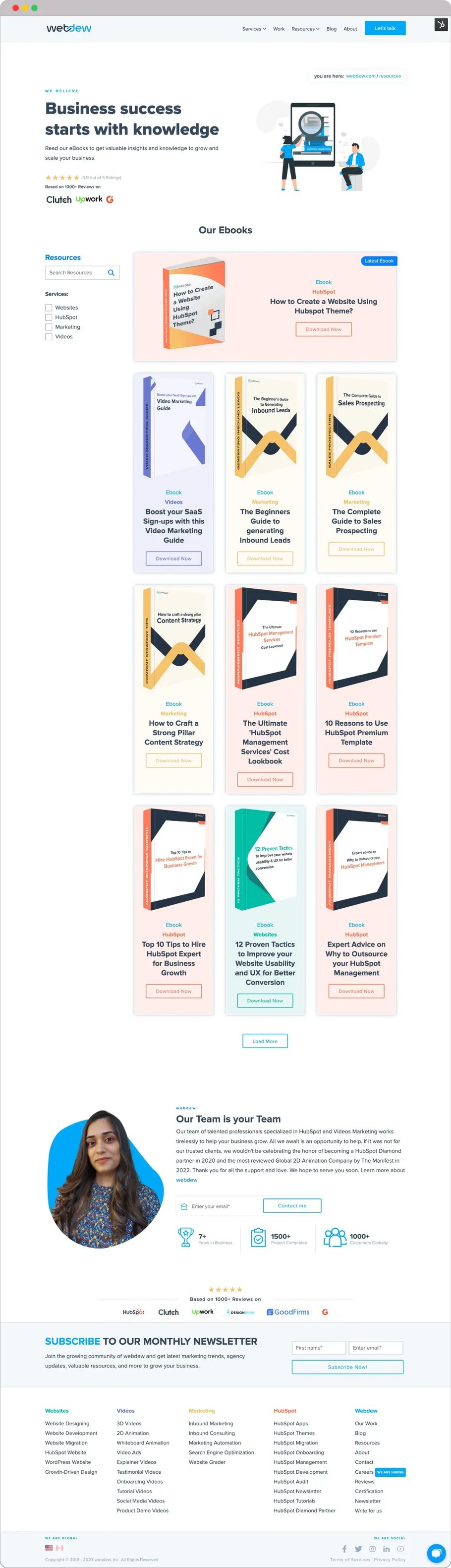 Webdew Resource Page