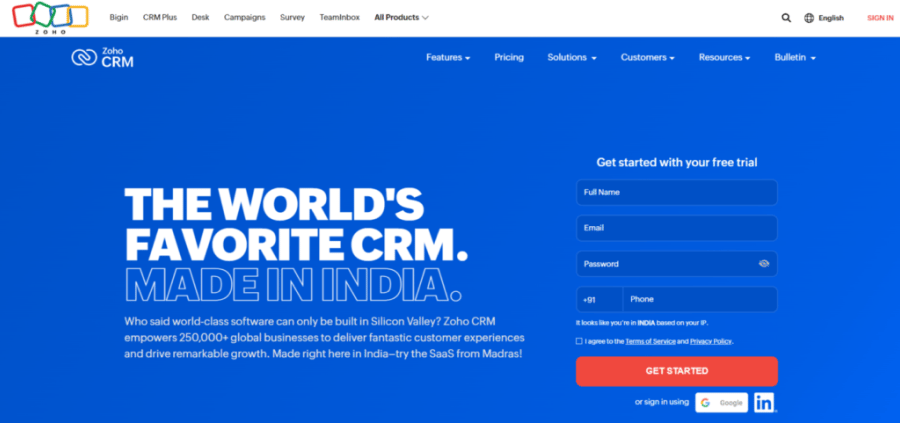 Zoho CRM