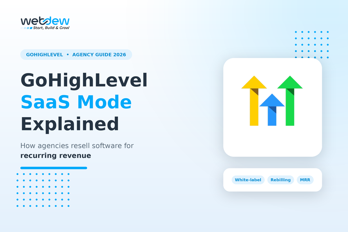 GoHighLevel SaaS Mode Explained: How Agencies Resell Software for Recurring Revenue