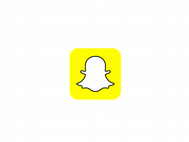 Snapchat logo animatiom