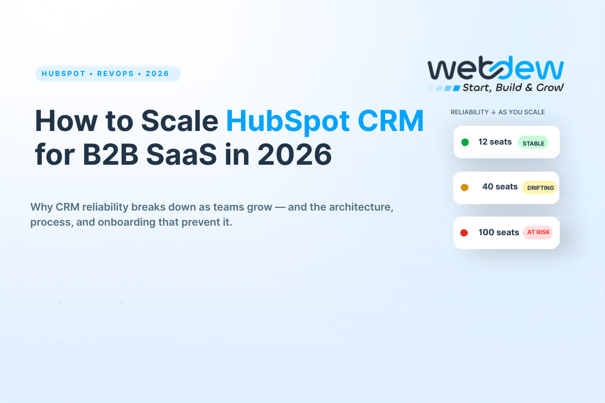How to Scale HubSpot CRM for B2B SaaS in 2026