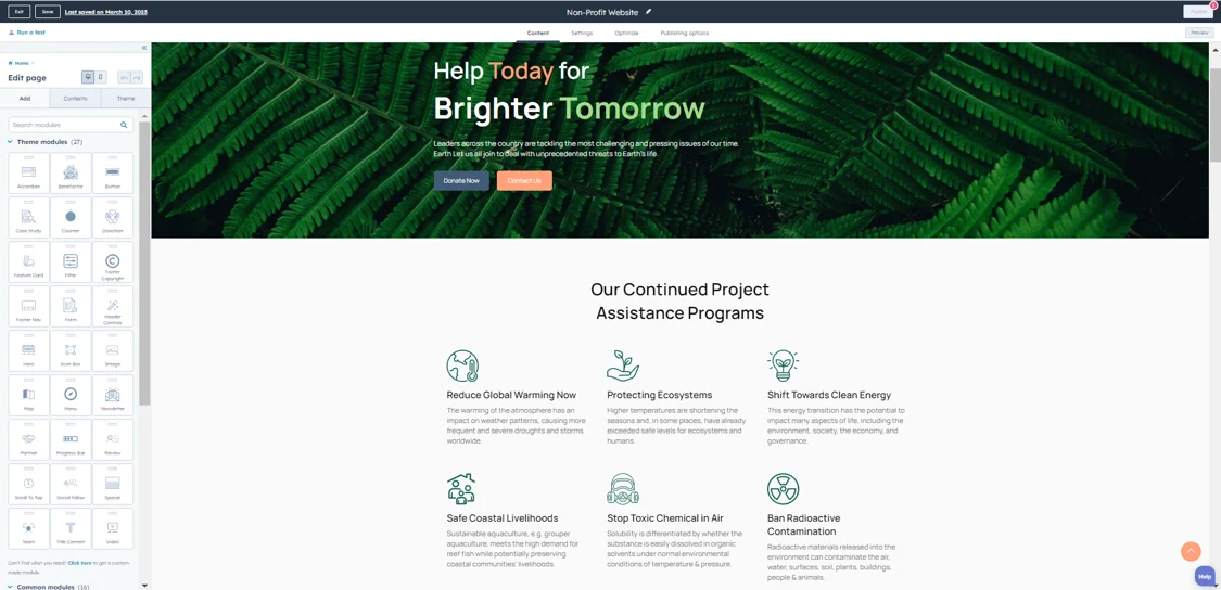 Non-Profit-Website-Builder