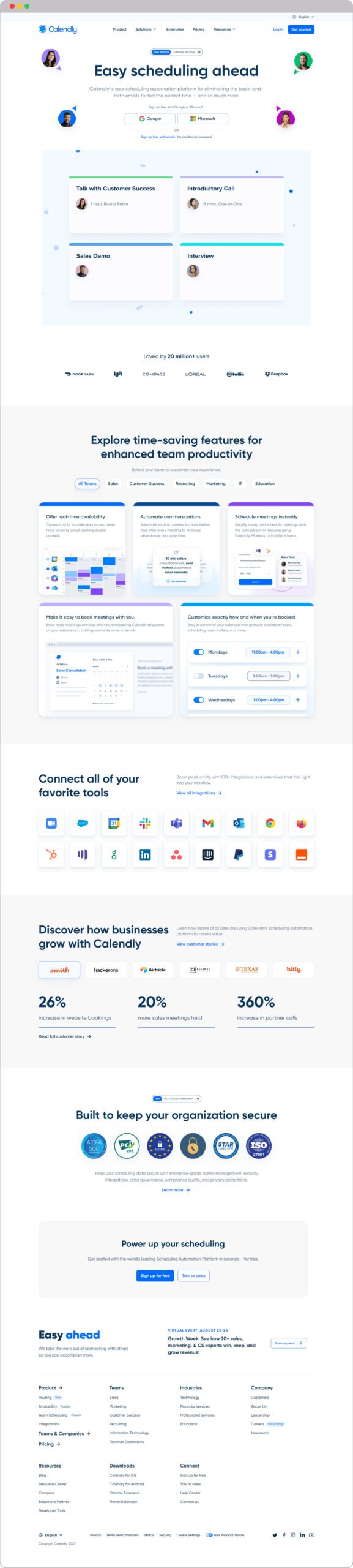 Clear-value-propsition-on-Calendly-website