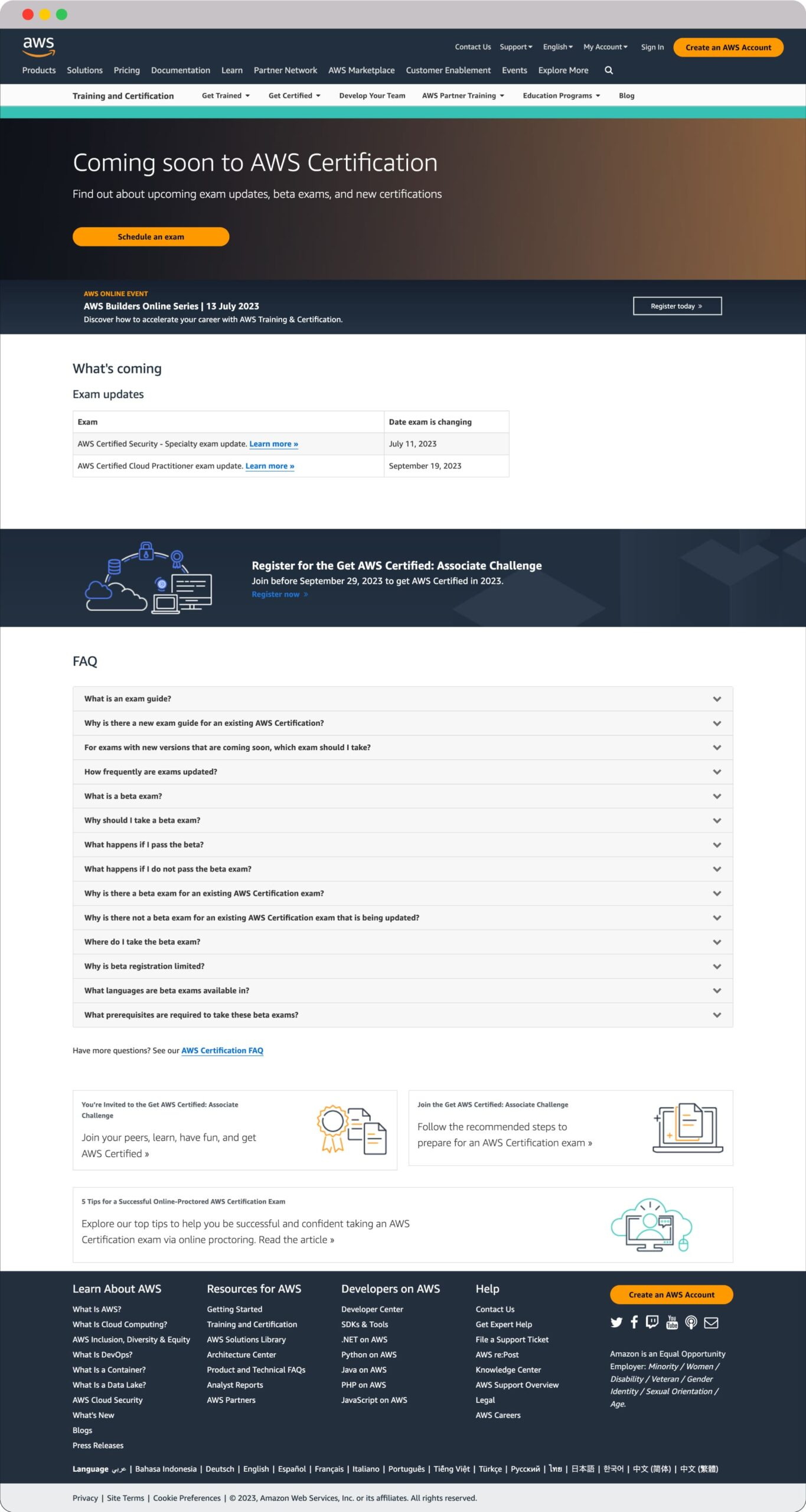 Amazonawscertification comingsoon page example min scaled 1