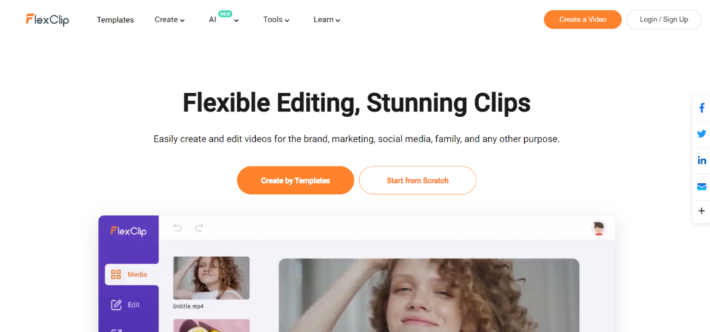 FlexClip video editing website 1 1536x718 1