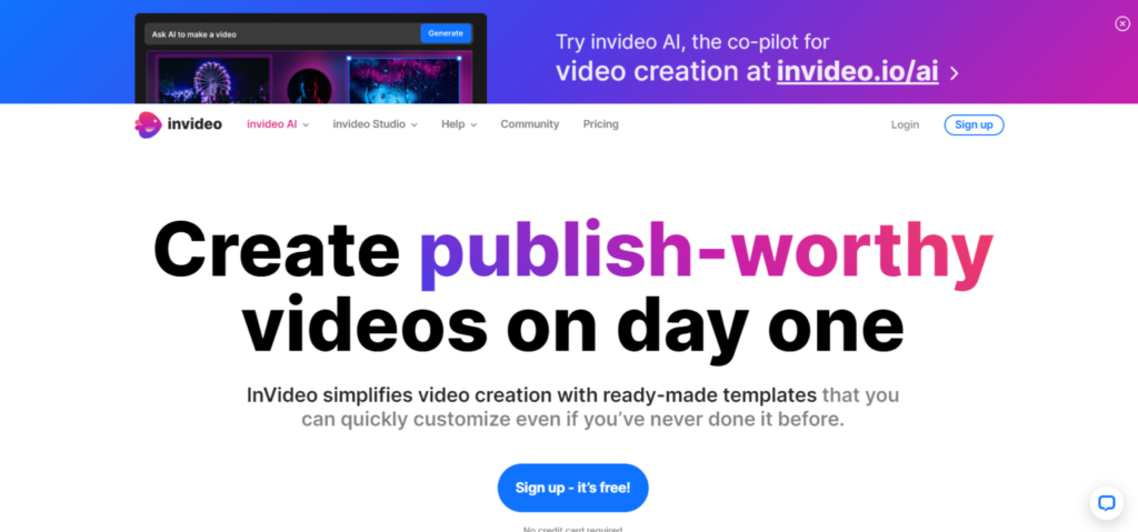 Invideo video editing website 1536x718 1