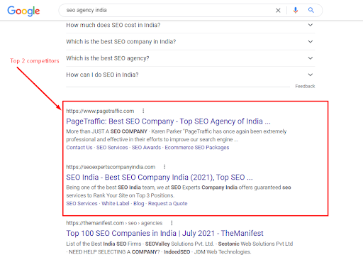 check your competitors