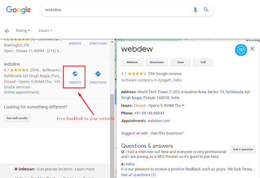 liusting on google my business