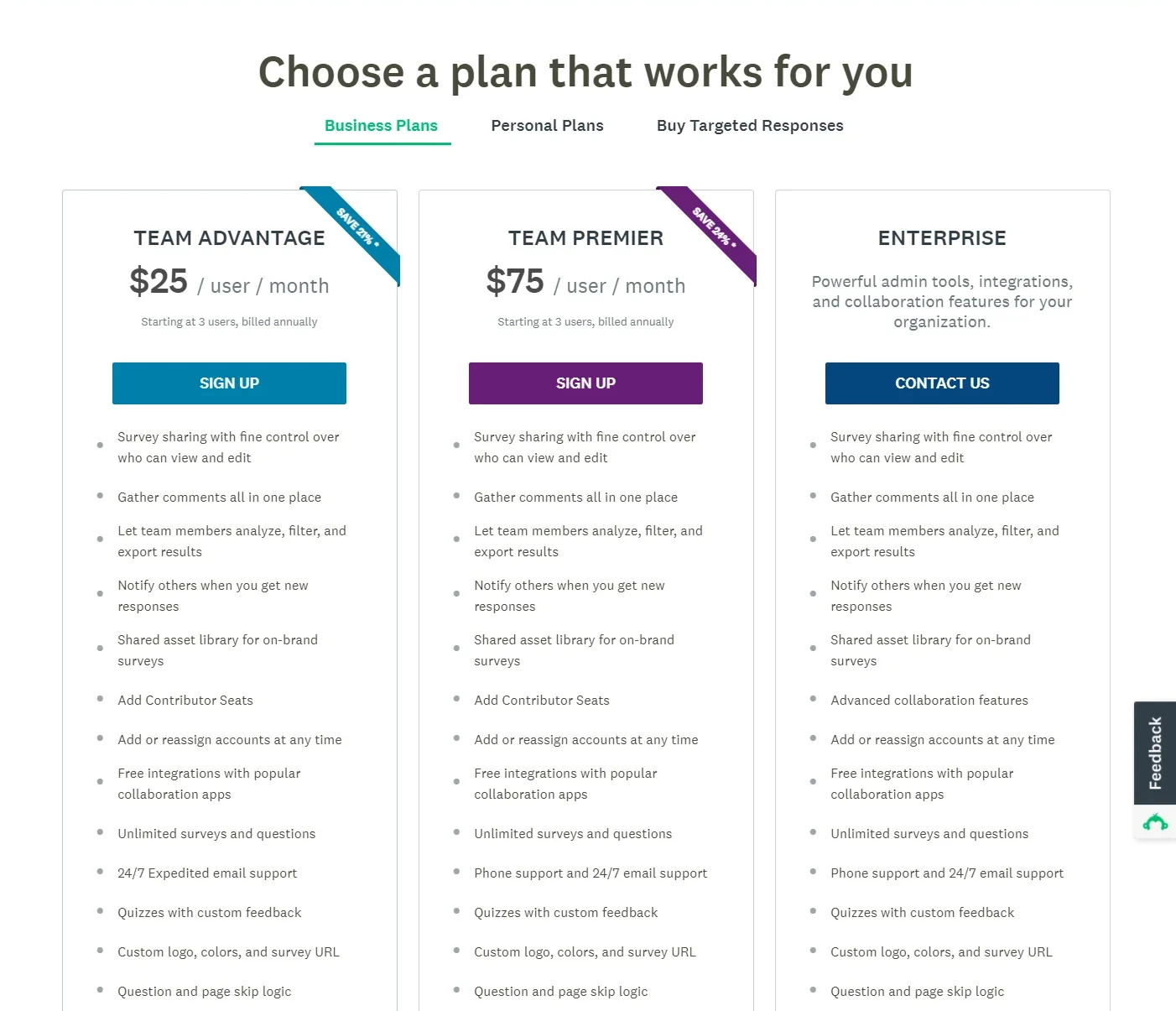 surveymonkey-team-pricing-plan